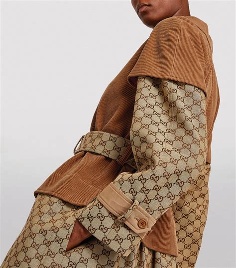 womens gucci trench coat|Gucci raincoat women's.